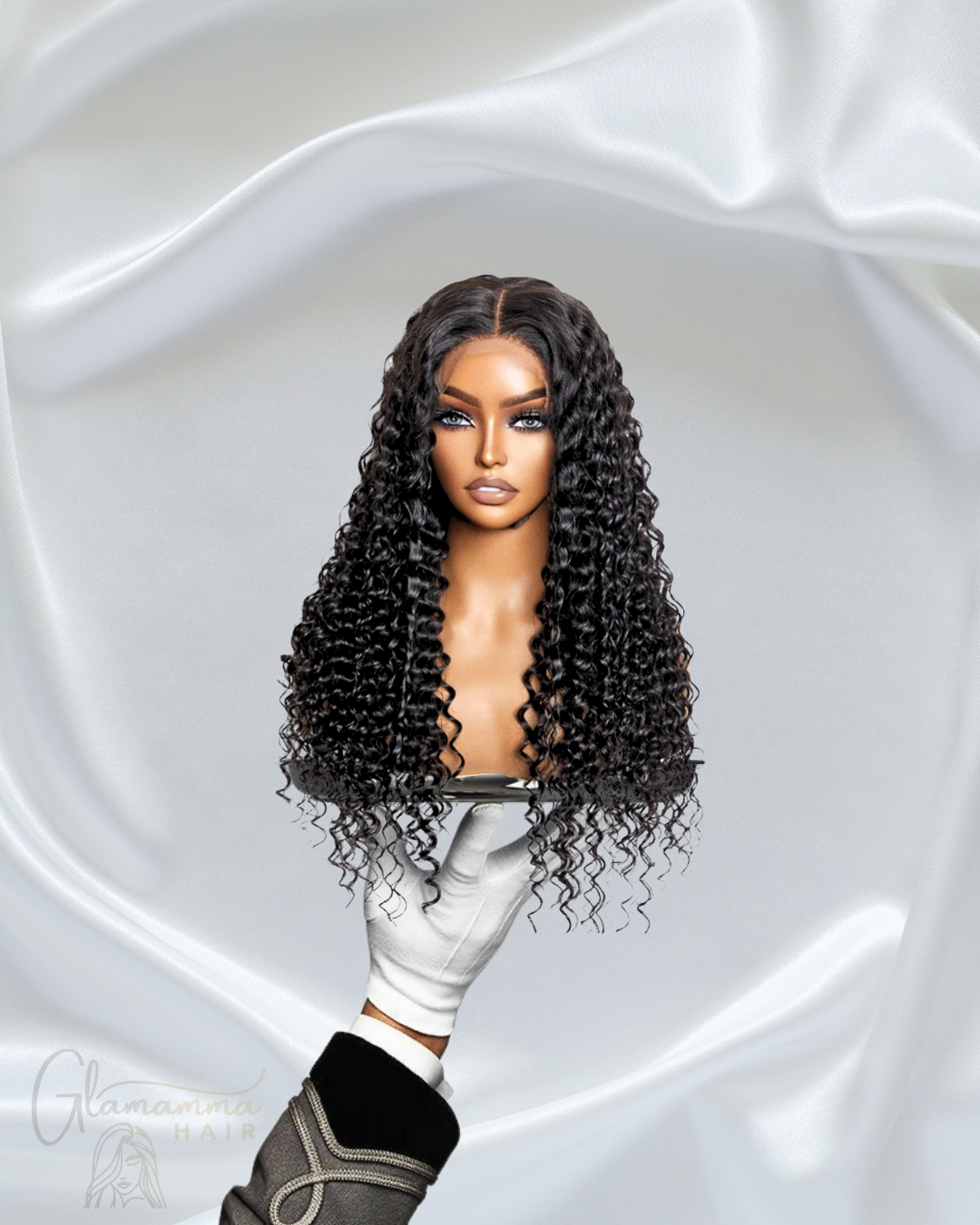 Glamamma 5x5 Glueless Lace Closure Wig - 180% Density Deep Wave