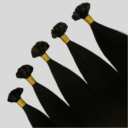 Glamamma Keratin Tips Straight Human Hair Extensions - Flat Tips