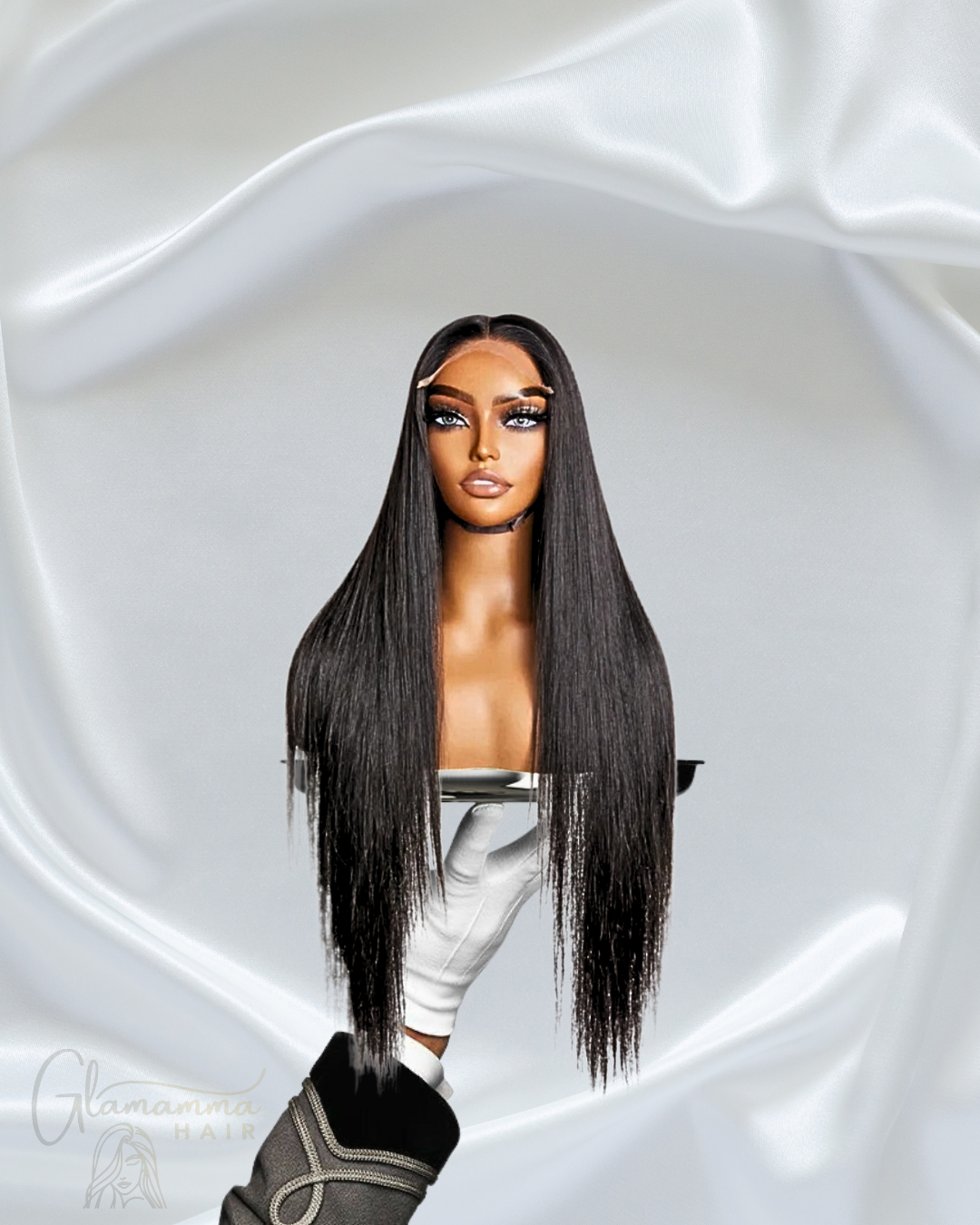Glamamma 5x5 Glueless Lace Closure Wig - 180% Density Straight