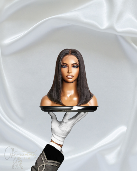 Glamamma 5x5 Glueless Lace Closure Bob Wig - 150% Density Straight